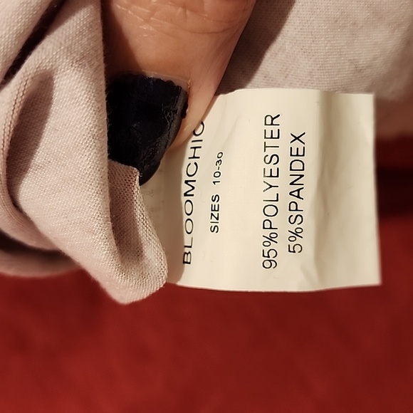 Bloomchic red tie dye short sleeve top 2x - Picture 5 of 5